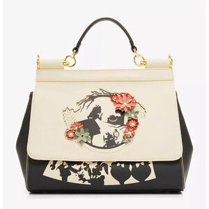 Loungefly Disney Alice in Wonderland Floral Silhouette Portrait Handbag Purse
